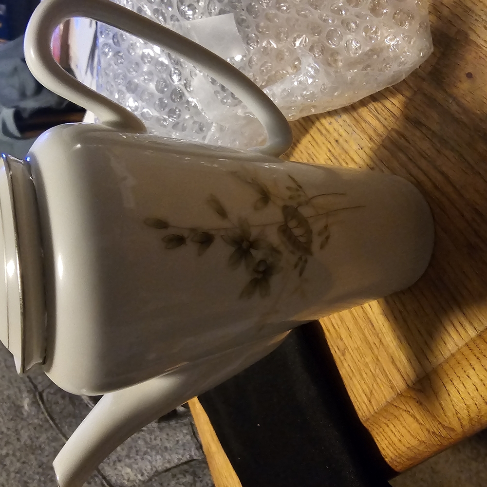 Elegant Floral Coffee Pot